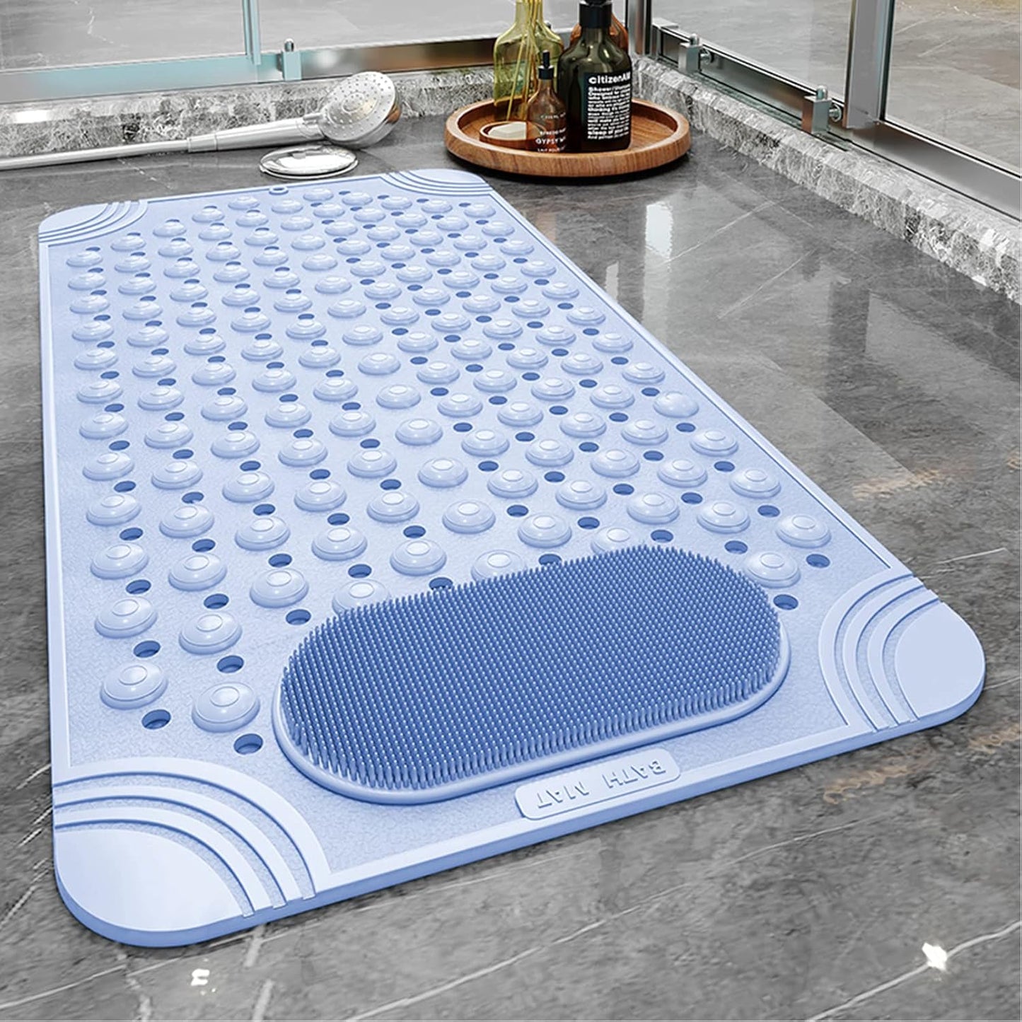 Bath Tub Mat Shower Mat Non Slip Bathtub Mats with Suction Cups Bath Mat for Tub Bathroom Mats Machine Washable