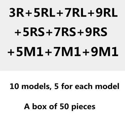 50pcs Tattoo Needle Mixed Set Tattoo Equipment Tattoo Needle Combination set Mixed Tattoo Needle Set50pcs Tattoo Needle Mixed Set Tattoo Equipment