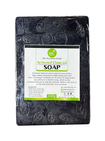 Activated Charcoal Soap - Dvee Organics. Detoxifying Oily Skin Soap