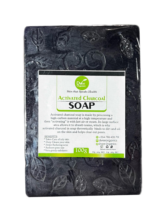 Activated Charcoal Soap - Dvee Organics. Detoxifying Oily Skin Soap