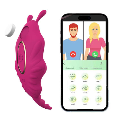 APP Remote Control Vibrator Wearable Wireless Clitoris Stimulator Smart Long Distance Vibrating Panties with Magnetic Clip Mini Bullet Clit Nipples Teaser Silicone Adult Sex Toy for Women Couples