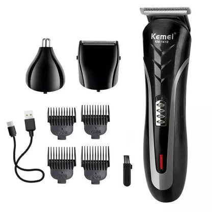 KEMEI Rechargeable Hair Clipper Hair Cutting Men Waterproof Electric Shaver Hair Trimmer Tools Shaving Machine