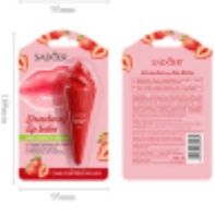 Strawberry Lip Balm Moisturizing Anti Chap Lipstick Hydrating Repair Nourishing Ice Cream Shape Lips Skin Care - Sadoer