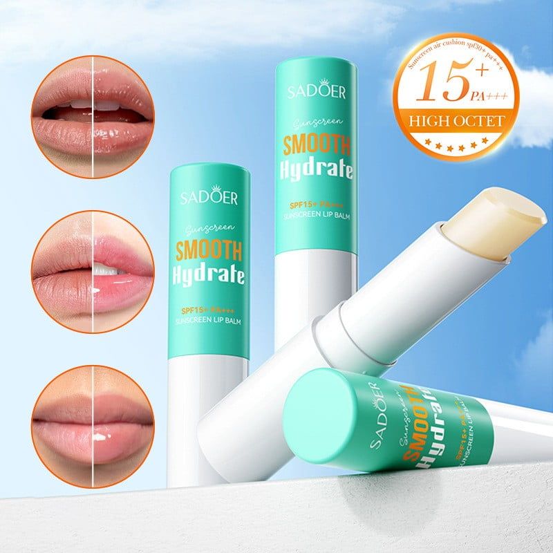 Sun Protection Lip Balm Whiten Hydrate Suncream Lip Balm Smooth Moisturizing Soft Lip Nourish Prevent Dryness Minimizes LipLines