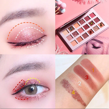 Hot Sale 18 Colors Waterproof Eye Shadow Powder Eyeshadow Cosmetic Makeup Profissional Paletas Makeup Kit