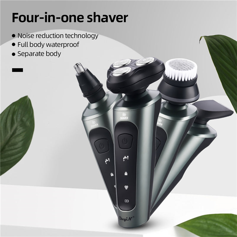 New Arrival 4 in 1 Multifunctional Electric Shaver Beard Nose Trimmer Waterproof Electric Razor Rechargeable Shaver For Men