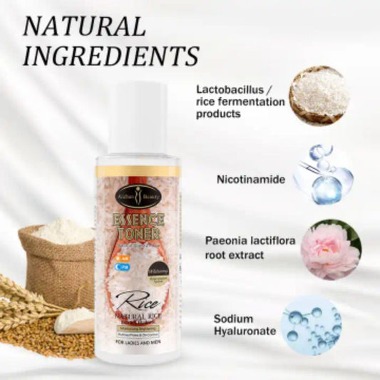 Natural Rice Essence Toner Hydrate Brightening AM PM Day Night - Aichun Beauty