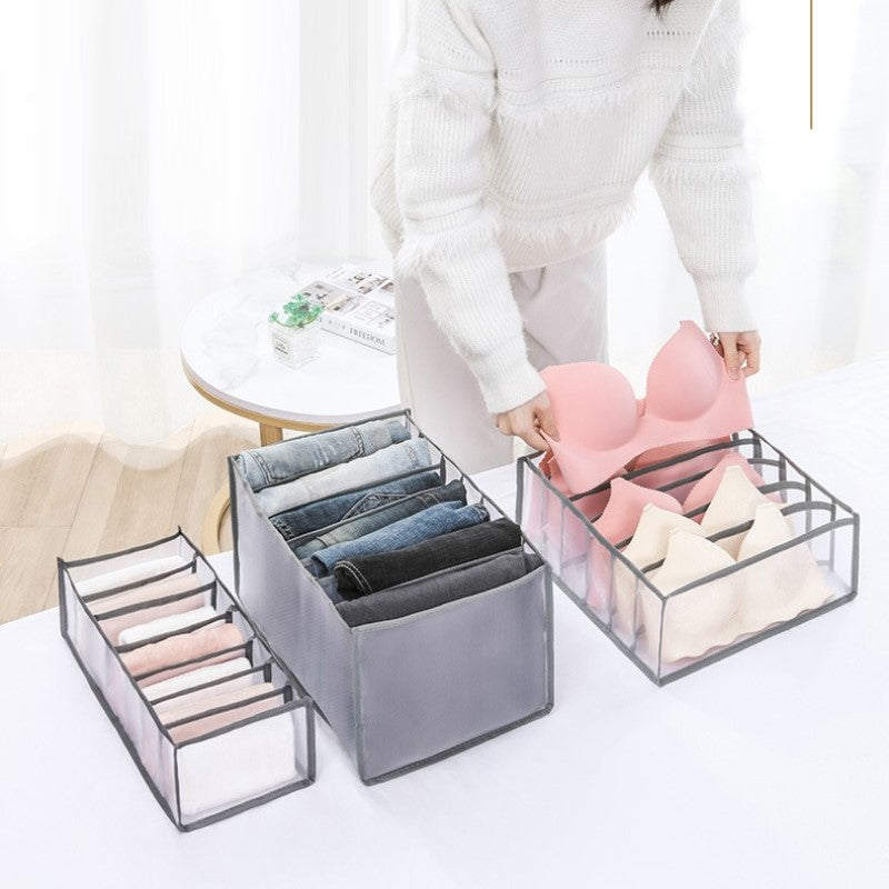 Folding Closet Organizer Panties And Socks Storage Boxes Wardrobe Clothes Underwear Organizer Drawers Clothes Separator Boxes