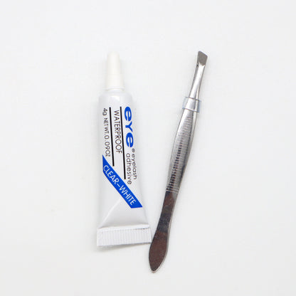 False eyelash glue 7g self grafting eyelash glue Double eyelid eyelash glue trial set tweezers