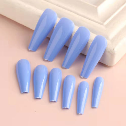 False Press On Nails Artificial Fingernails With Packaging Box Press On Nails Personal Care Nail Artificial Fingernails 10 Mix Colours DIY ABS Nail Tips Press