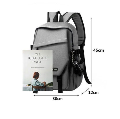 2in1 backpack bag+chest bag Student backpack Laptop Bag Travel bag schoolbag phone bag