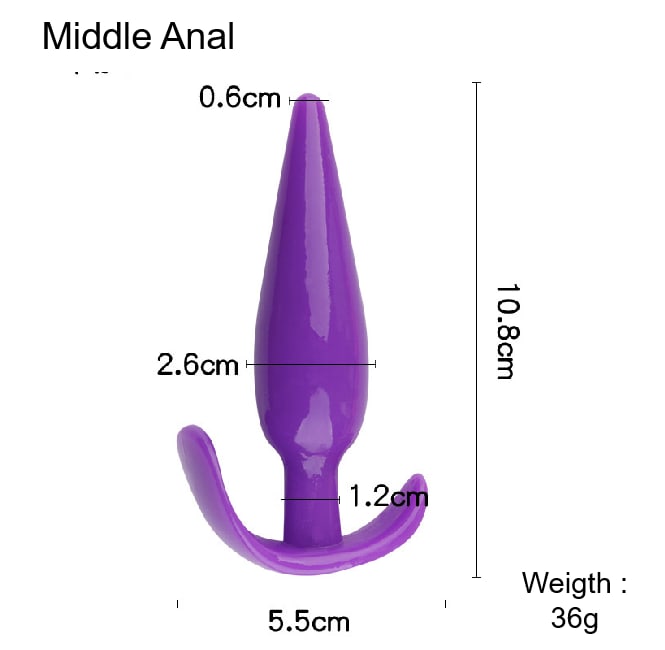 HW Fun anal plug 7-Pieces set 7 PCS Waterproof Silicone Anales 1 Vibrator Trainer combination set adult toy couple sex products