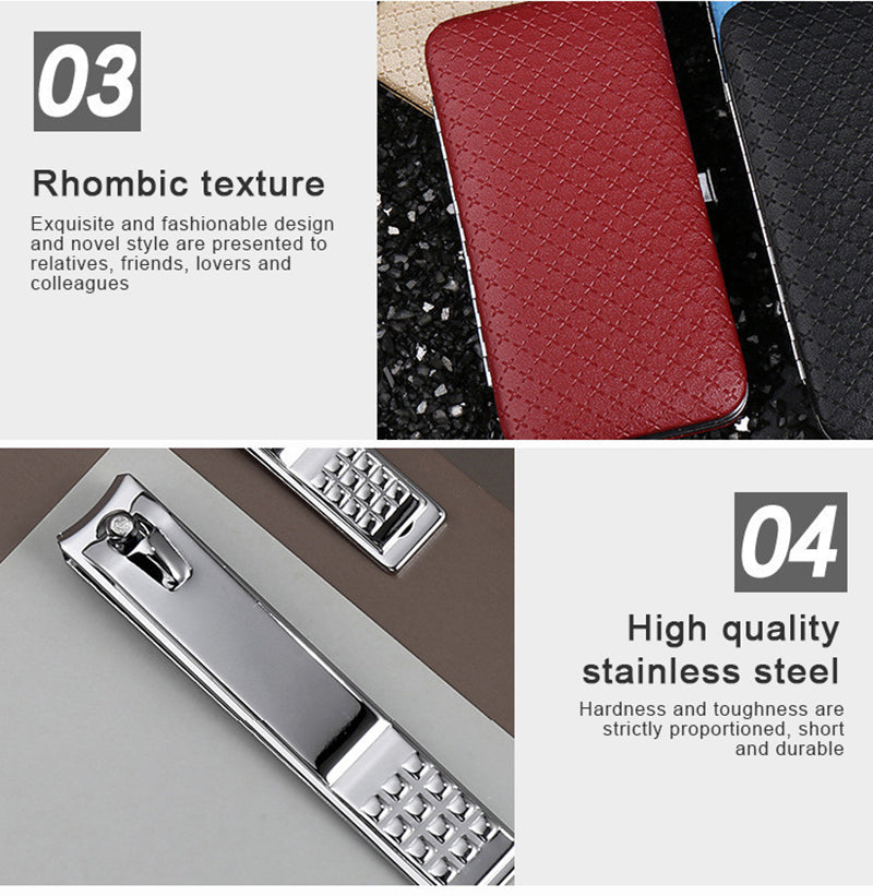 19 Pcs/set Manicure Set Stainless Steel Nails Clippers Set Ear Spoon Pedicure Sets Toe Nail Scissors Manicure Nail Art Tools