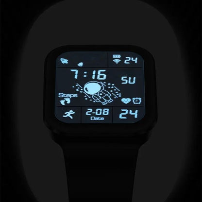 Fashion Student Watches Couple Electronic LED Digital Watch For Men Watch Sport Waterproof Multifunctional Alarm Clock Man