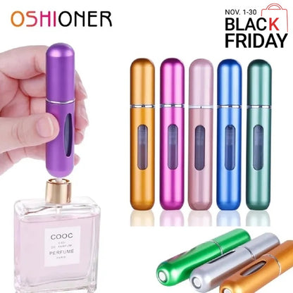 New Arrival Portable Mini Refillable Perfume Bottle With Spray Scent Pump Empty Cosmetic Containers Atomizer Bottle For Travel Tool