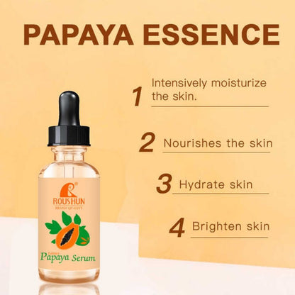 Roushun Papaya Serum Acne Triple Clear Ange Spots Sun Damage Skin Repair Tone Face Facial Serum