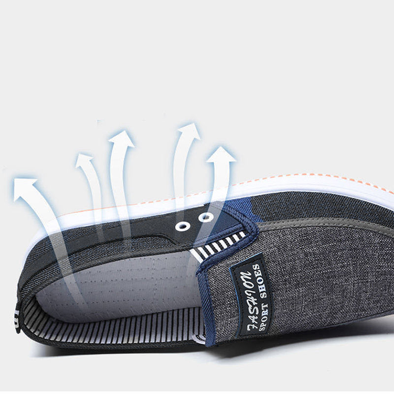 Shoes Men Shoes Loafers Casual Shoes Rubber Shoes Slip-Ons Shoes Tendon Sole Canvas Loafers Classic Shoes