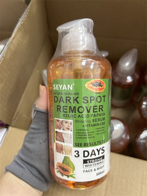 Seyan Dark Spot Remover 500ml – Powerful Skin Lightening & Brightening Cream for Face & Body – Fades Dark Spots, Acne Marks, Hyperpigmentation & Uneven Skin Tone for Radiant, Smooth Skin