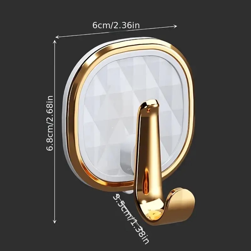 New Arrivals Light Luxury Adhesive Hook Wall-Mounted Hanger for Clothes Towels And Robes - Easy Installation, Multi-Functional And Stylish