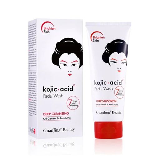 Guanjing Kojic Acid Facial Wash Deep Cleansing Anti Acne Face Cleanser -100g