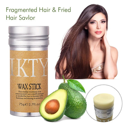 Broken Hair Artifact Hair Wax Stick Gel Cream Styling Hair Frizz Fixed Fluffy Children Men And Women Styling Hair Wax Stick 75g