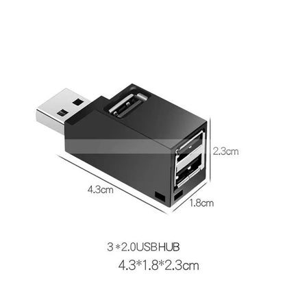 USB 3.0 HUB Adapter Extender Mini Splitter Box 3 Port High Speed Data Transfer USB Splitter Docking Station For PC Laptop, High Speed U Disk Reader for Macbook Mobile Phone Accessories