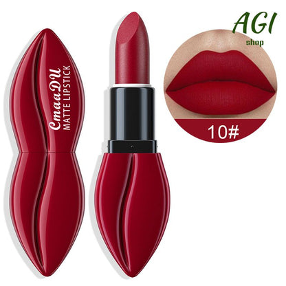 Waterproof Big Mouth Nude Matte Lipsticks Long Lasting Lip Stick Not Fading Makeup Lipgloss Red Velvet Lipstick Makeup Beauty Cosmetic Vitality Color Lipstick
