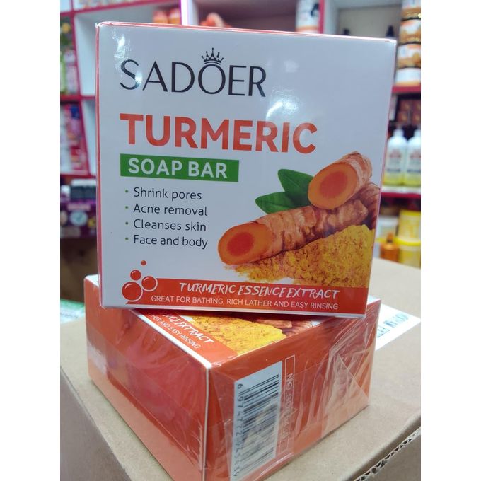 SADEOR Body &Face Tumeric Soap Bar,