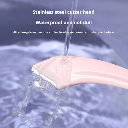 Beginner's Safe Eyebrow Trimmer New Eyebrow Trimmer Scissors Anti Scratch Bending Moon Eyebrow Scraper Set for Beginners