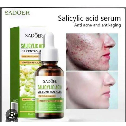Salicylic Acid Serum for Face Shrink Pores, Gentle Exfoliating, Salicylic Acid for Anti Acne, Pimple, Spot, Blackhead Salicylic Acid Acne Treatment...