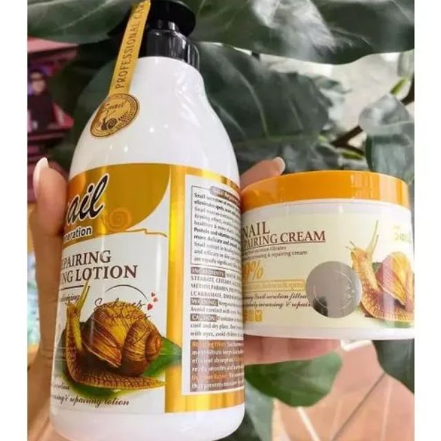 Snail Skin Repairing Soothing Lotion + Cream