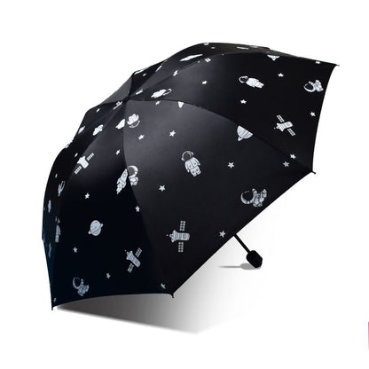 Astronaut Umbrella Folding Umbrellas Sun/UV protection Umbrella Dual-use Umbrella for Sun and Rain