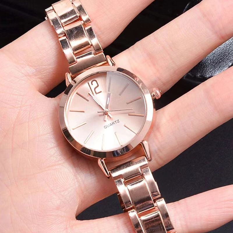 Stainless Steel Women Quartz Watches Bracelet Set For Ladies Lady Watch Wristwatches Female Watches Wrist Watch With Bangle Valentine's Day Christmas Birthday Gifts