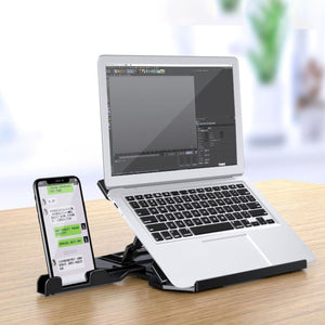 Computer stand laptop base eight level adjustment laptop stand height heat dissipation lifting bracket heat dissipation rotatable pad with turntable