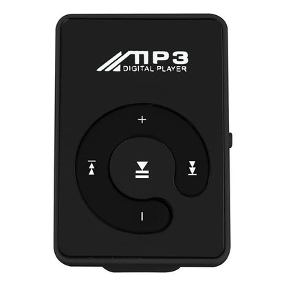 Mini MP3 Portable Mirror Clip MP3 Player Music Media Support SD TF Card Fashion HiFi MP3 Outdoor Sports Clip Sports Walkman Music