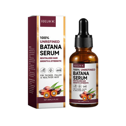 EELHOE Batana Oil Hair Care Essential Oil Hair Strengthening Hair Growth Serum Anti-Hair Loss Treatment Repairs Frizzy Hair Deep Nourishes Scalp Smooth Hair Conditioner Ehance Hair Shine Batana Serum