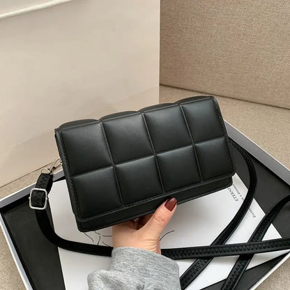 New Arrivals High Quality Square Women's Bag Small Square Bag Hand-held Cross-body Single Shoulder Bag.