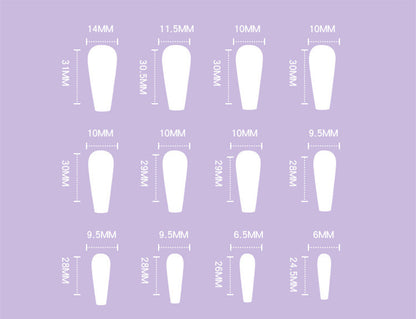 Wear Nail Pink Purple Glitter French Sequins Nail Wear Nail Stickers Nail Art Pieces Finished Removable nail