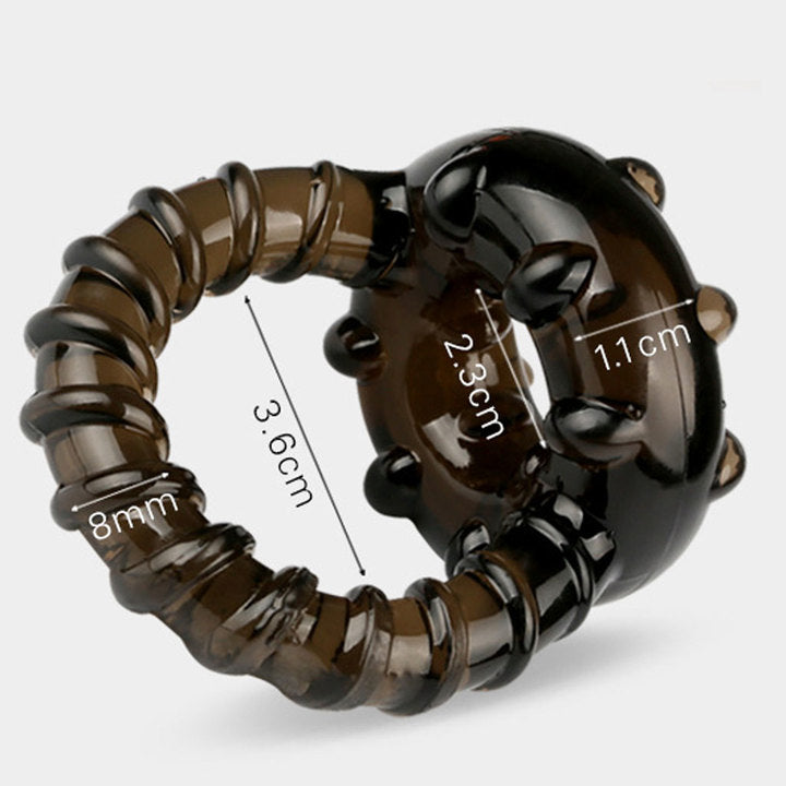 Elastic Cock Ring Testicle Restraint Prolonged Intercourse Adult Sex Toy for Men