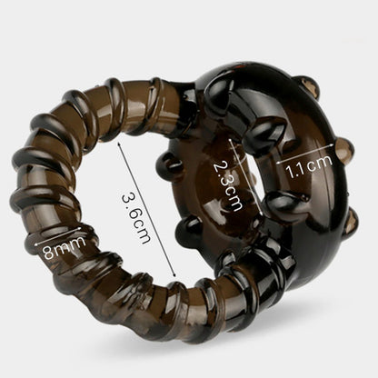 Elastic Cock Ring Testicle Restraint Prolonged Intercourse Adult Sex Toy for Men