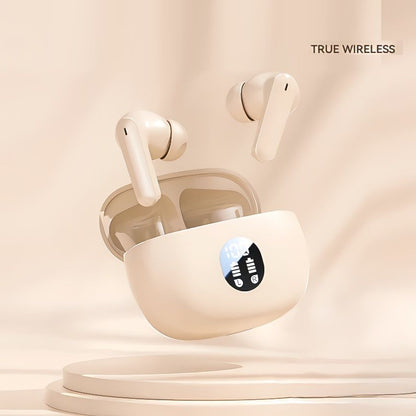 Wireless Earbuds Bluetooth Earphones HiFi Ear Buds Bass Stereo Bluetooth Headphones with ENC Noise Cancelling Mic IP7 Waterproof in Ear LED Display Charging Case Ear Buds for Pad Workout Sports
