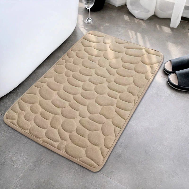 Coral Velvet Floor Rug Bath Rugs Kitchen Non-slip Carpet Bathroom Mat Foot Mat Entranceway Washable Dirty Resistant Floor Mat