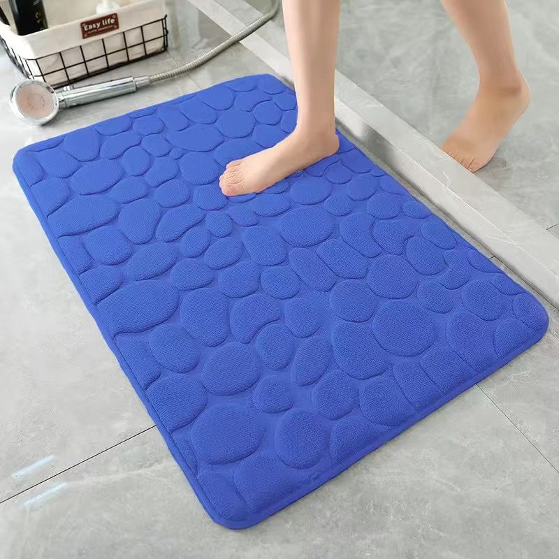 Coral Velvet Floor Rug Bath Rugs Kitchen Non-slip Carpet Bathroom Mat Foot Mat Entranceway Washable Dirty Resistant Floor Mat