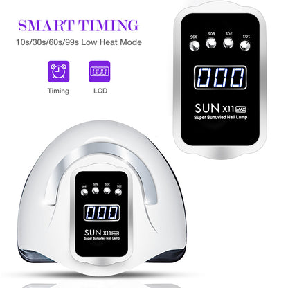 [Free Gift]280W SUN X11 UV LED Nail Lamp Nail Dryers for Drying Nails Gel Polish With Motion Sensing Professional UV Lamp For Manicure Salon GO HOME