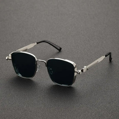 Retro Box Steampunk Metal Sunglasses European And American Universal Personality Sunglasses Sunglasses