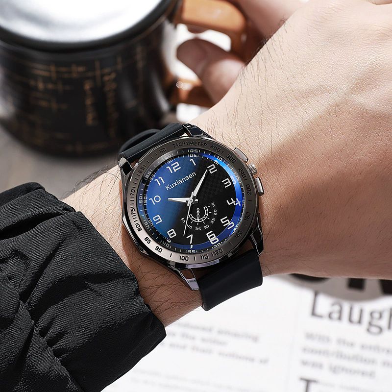 business watches men Large Dial Watches for Men's Waterproof Men Watch Fashion Trend Quartz Analog Male Watch Wrist Watch Valentines Gift Quartz Watches Sports Watch