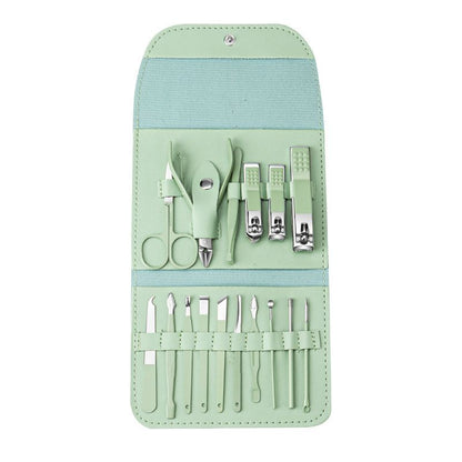 Nail clipper set, 16 piece nail tool set, complete set of nail clippers, home beauty set, nail clipper set