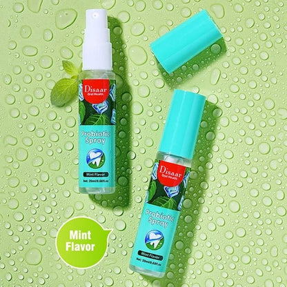 Disaar Mint Flavor Probiotic Mouth Spray Fresh Breath Oral Odor Freshener Portable Remove Bad Breaths Freshener