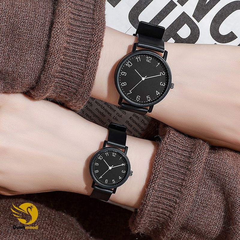 2 PCS/Set New Style Brand Versatile Fashion Simple Niche Fashion Student Men And Women Watch High-Looking Couple Watch