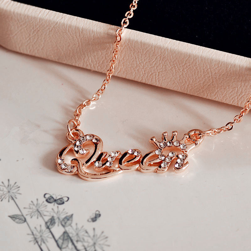 Hot-selling short letter necklace collarbone chain
